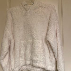 Athletic Works Cream Sherpa Pullover Hoodie, NWT